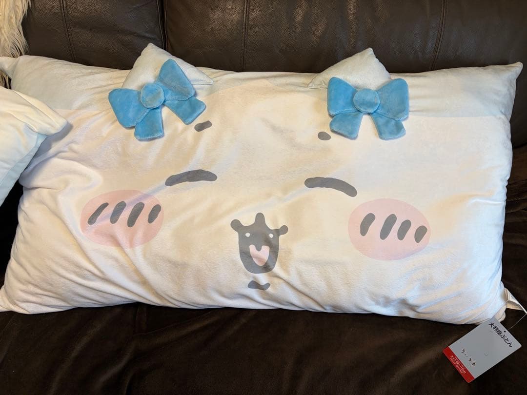 ちいかわ ハチワレ 大判座布団＆枕＆ふた付き収納ボックスセット♡