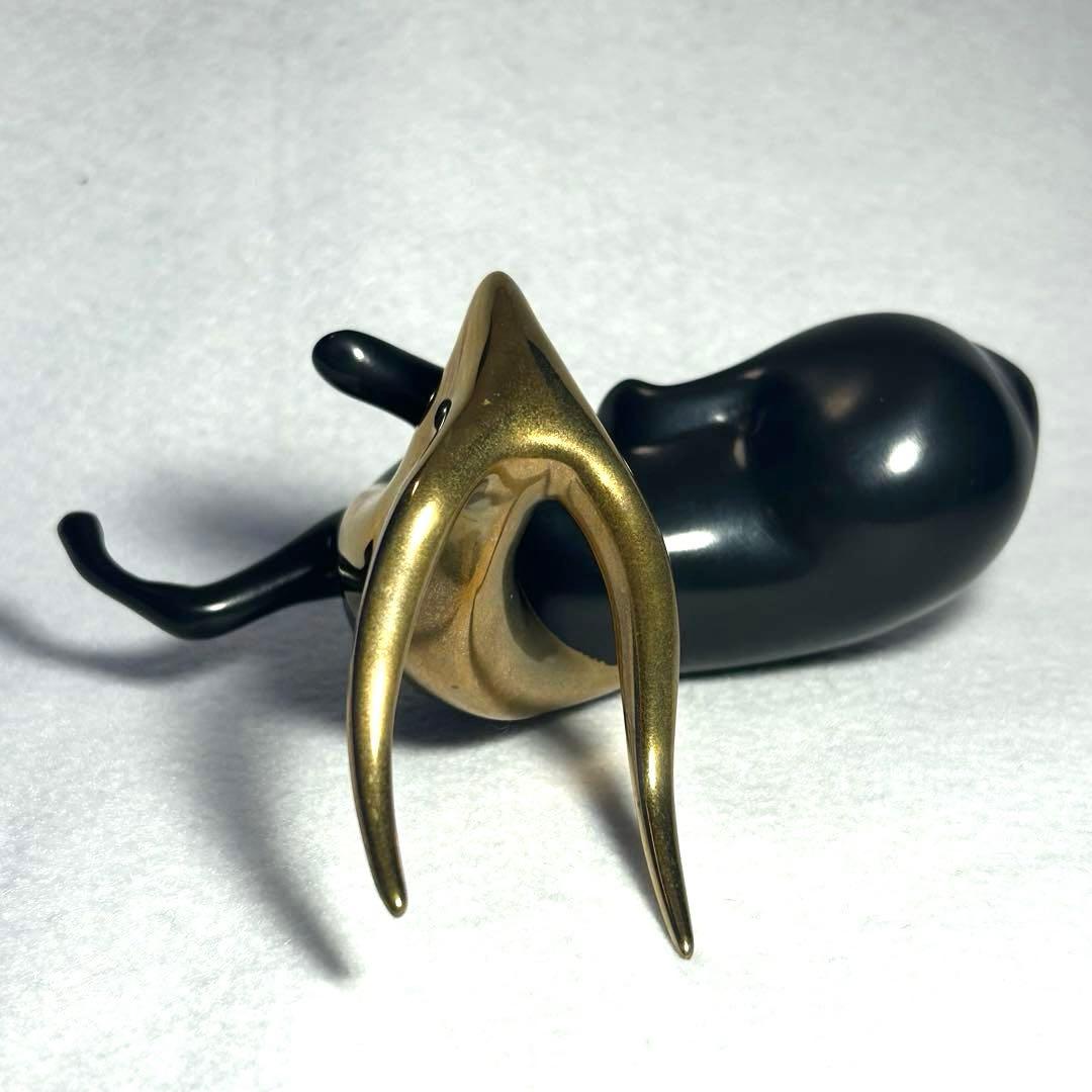 ロート・ヴァンダーヴィーン　ブロンズアンテロープ彫刻　サイン LOT番号入り