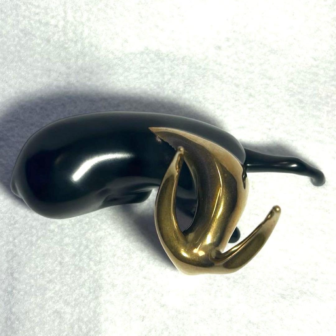 ロート・ヴァンダーヴィーン　ブロンズアンテロープ彫刻　サイン LOT番号入り