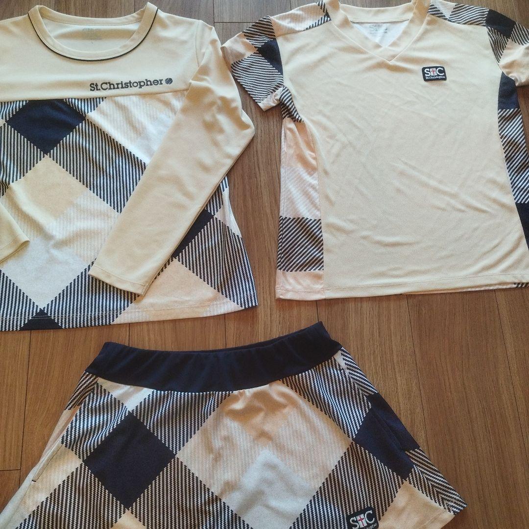 ま*ゆ様 セントクリストファーの長袖トップス、半袖トップスとスコートの3点セット