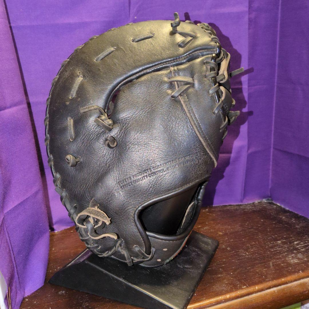 ミズノ　ビューリーグ　ファーストミット　希少な赤ビュー　日本製　軟式用