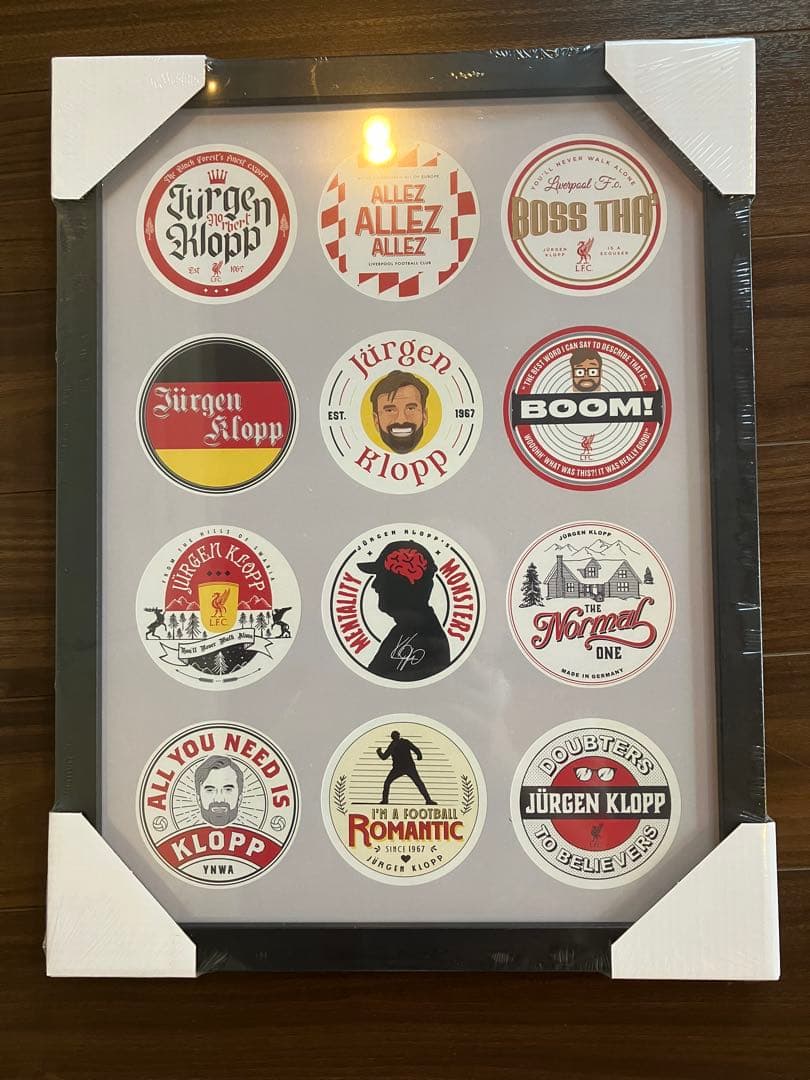 リバプールFC ユルゲンクロップ退任記念 額縁入りアート