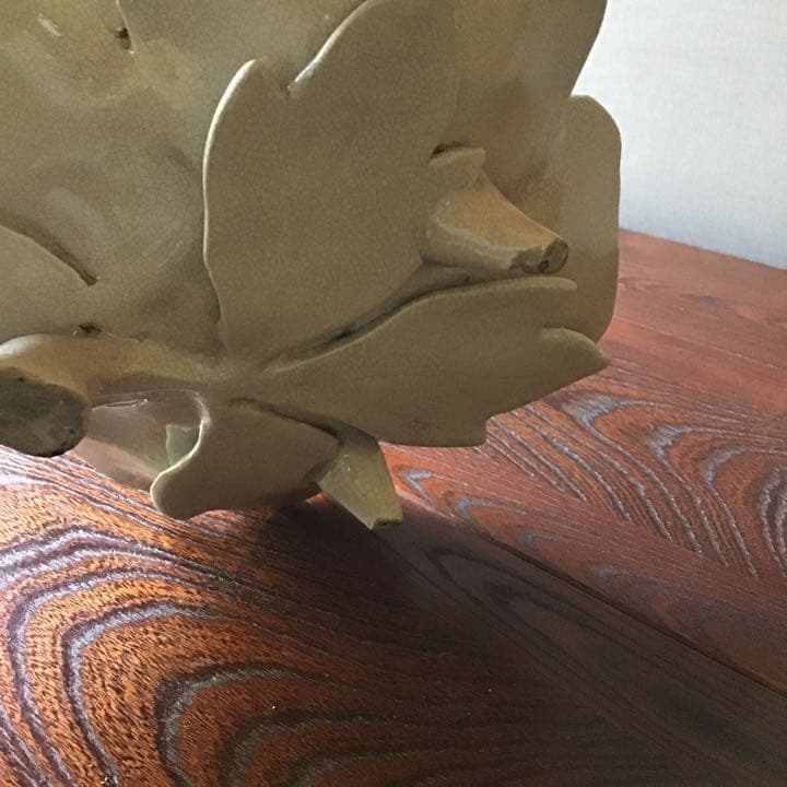 白薩摩焼　花弁　香炉　明治期. 書1