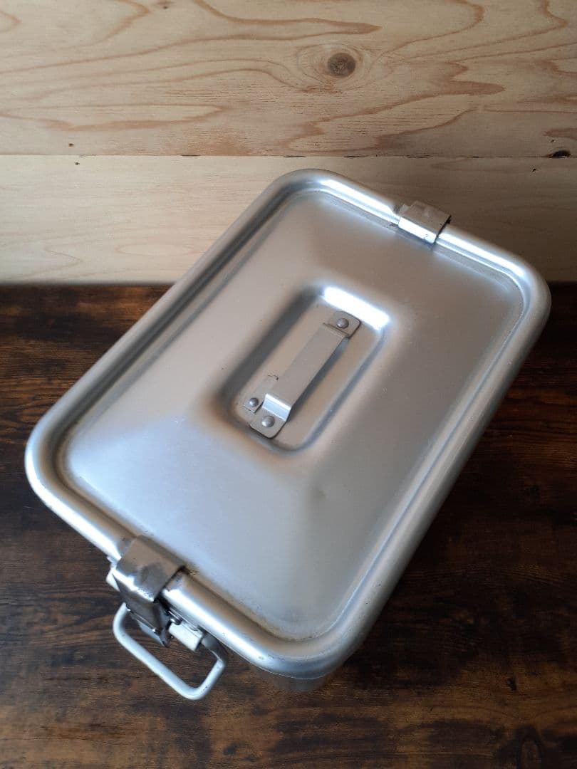 ビンテージ アルミコンテナ バッカン キャンプ アウトドア 昭和レトロ 収納