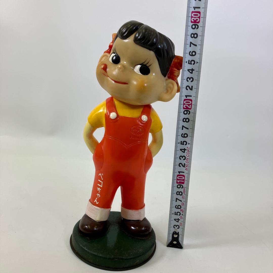 【昭和レトロ・希少レア】 ペコちゃん 当時物 ソフビ フィギュア