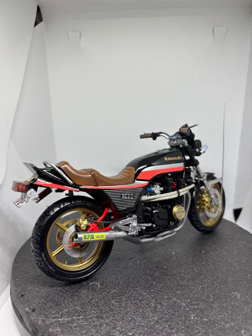 プラモデル完成品　アオシマ　カワサキ　Z400GP 1/12 旧車會　族車