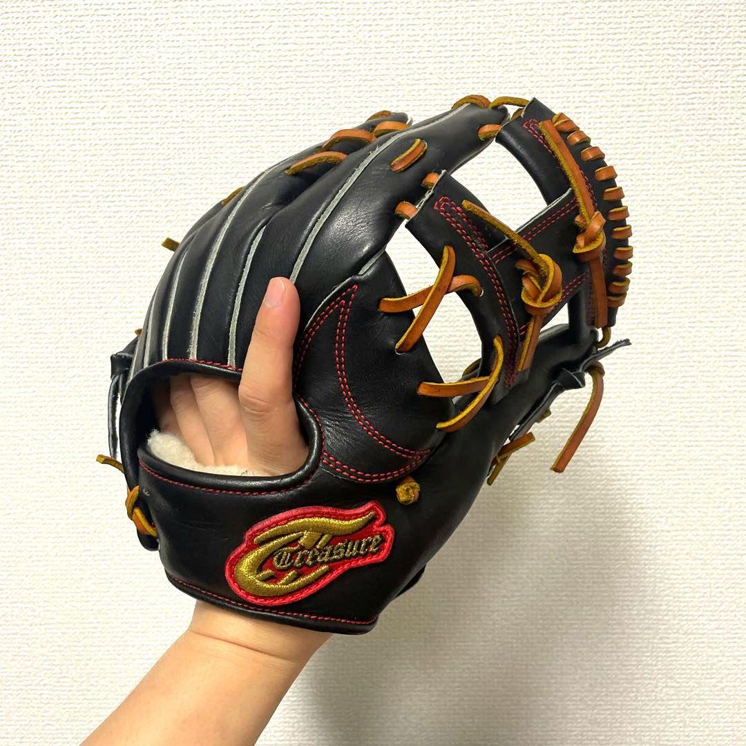 323 トレジャー 未使用 型抜群 即戦力 硬式 内野手用グローブ