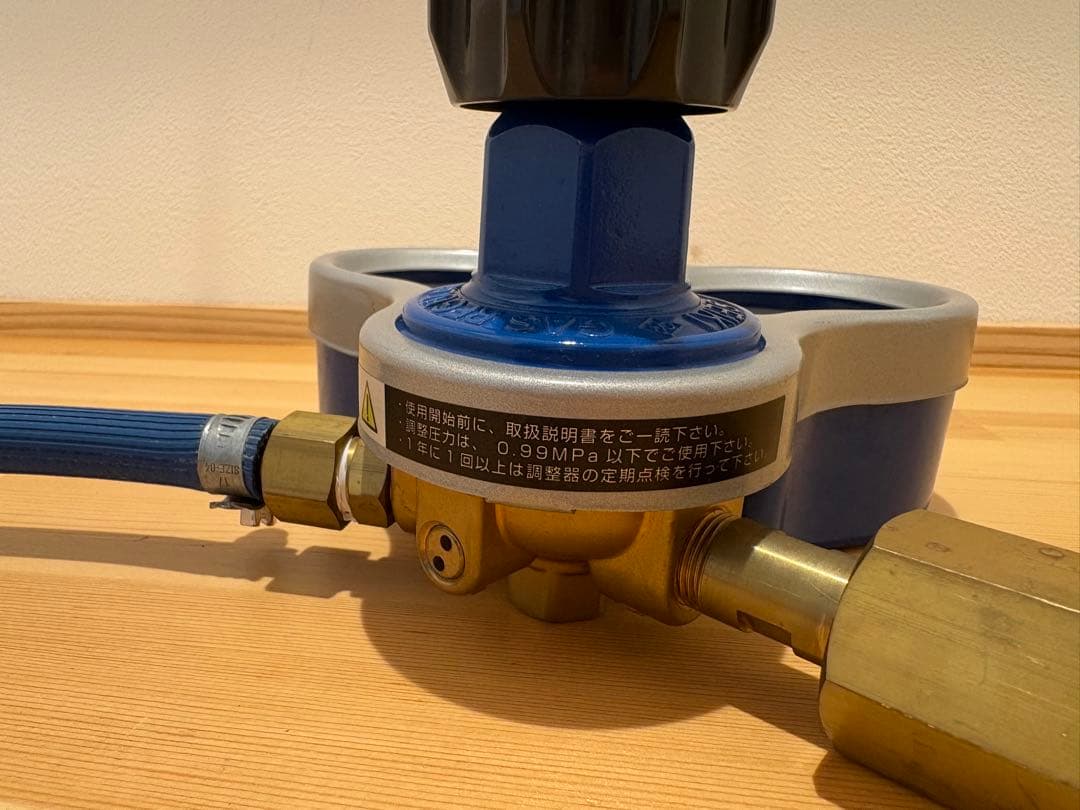 千代田精機製 酸素調整器 関東式 送料無料！ホース&ガン付き三点セット