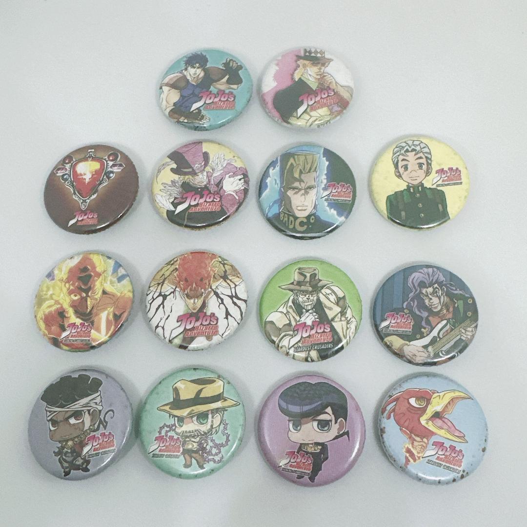 【新品 未使用】ジョジョの奇妙な冒険 缶バッジ 14種セット