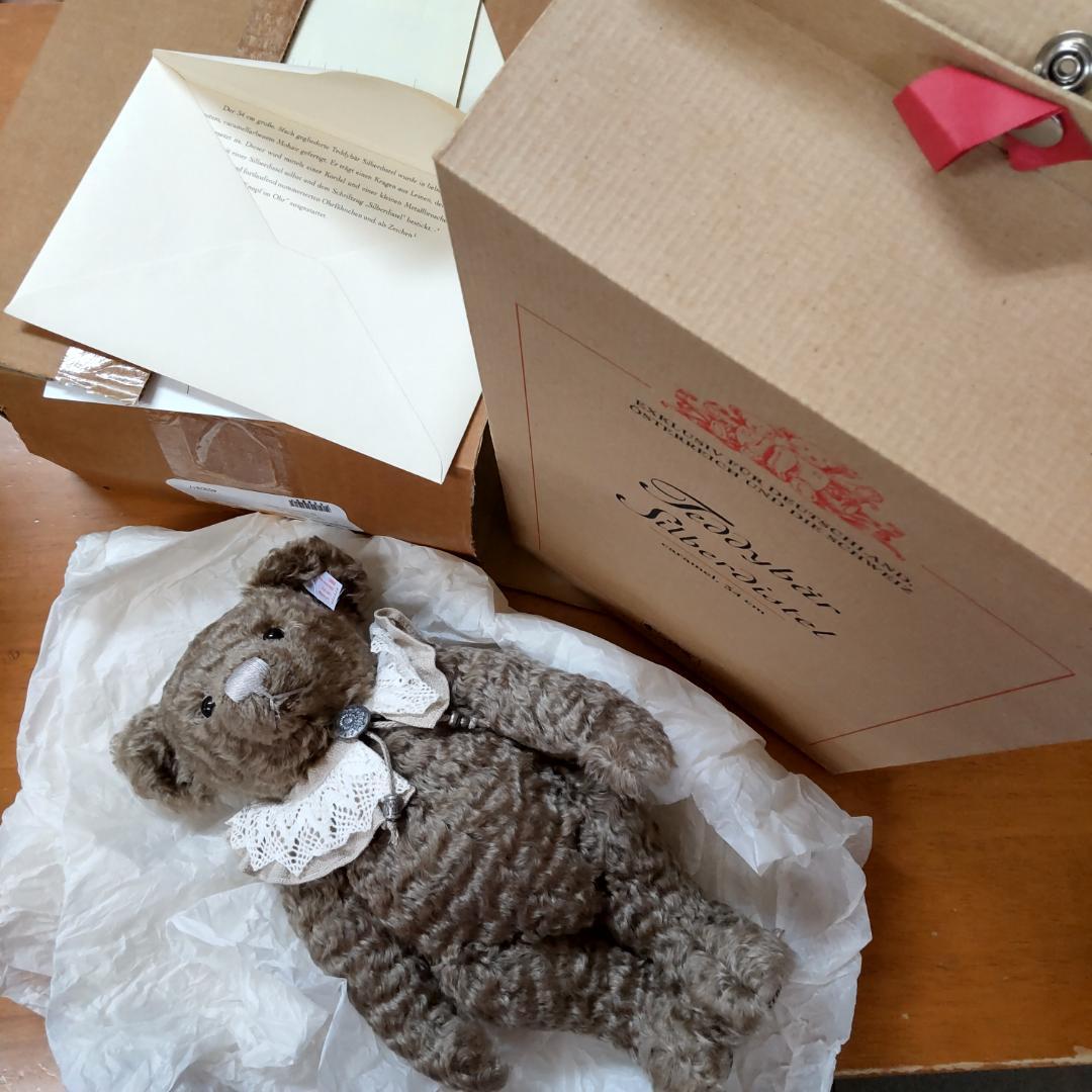シュタイフ　テディベア　silberdistel　アンティーク風　ビンテージ調
