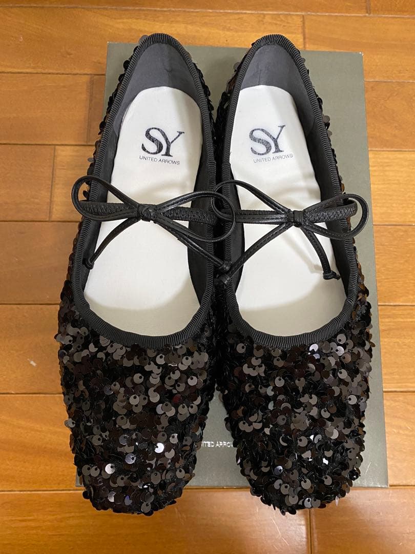 期間限定お値下げ☆SY UNITED ARROWS スパンコール バレエシューズ