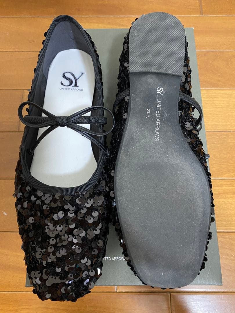 期間限定お値下げ☆SY UNITED ARROWS スパンコール バレエシューズ