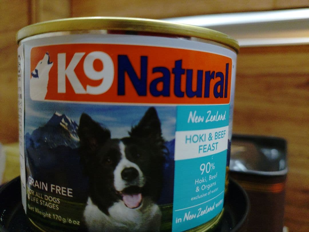 K9 Hoki & Beefドライ×2 缶×1　Lamb Feastドライ×1