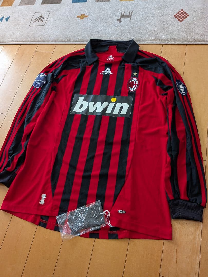 adidas07/08ミランCLモデル長袖ユニフォームNo.22カカー新品