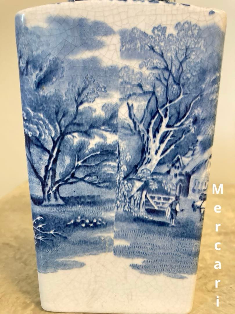 【希少】アンティークBOOTHSブース 陶器　ティーキャディー