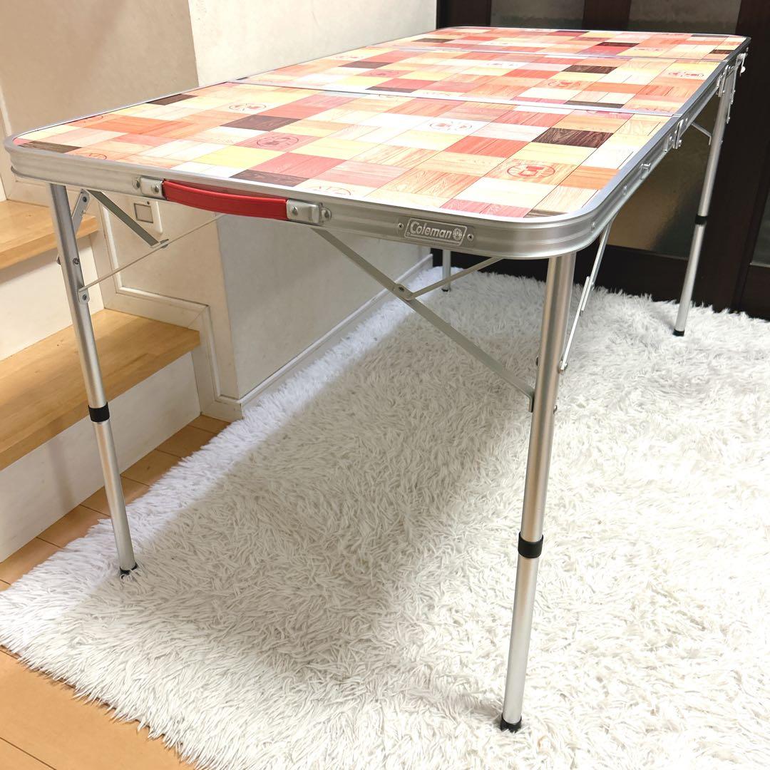 コールマン ナチュラルモザイクリビングテーブル　140 3つ折り