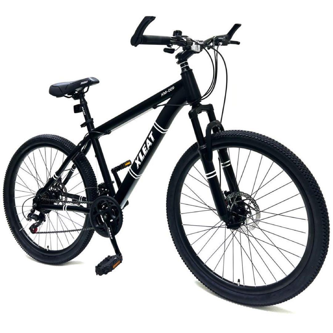 マウンテンバイク 26インチ タイヤ 軽量 自転車 アウトドア バイク　ブラック