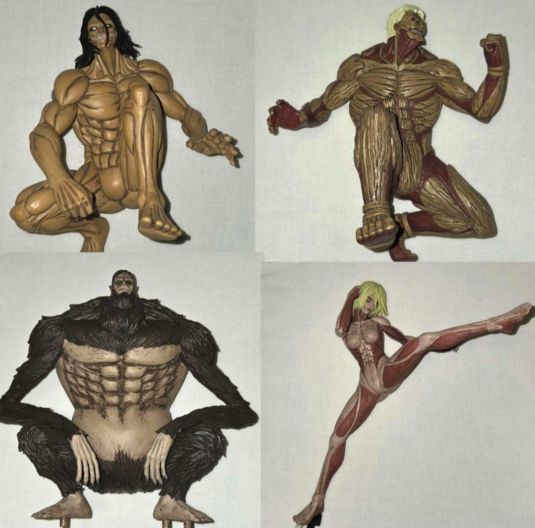 POP UP PARADE 4点セット進撃の巨人・鎧の巨人・女型の巨人・獣の巨人