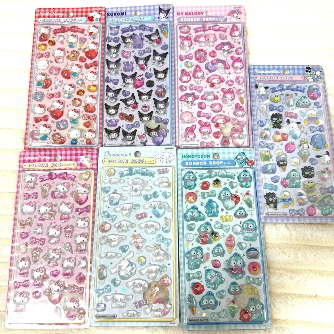 b*y様 国内正規品　第二弾　サンリオボンボンドロップシール7種セット