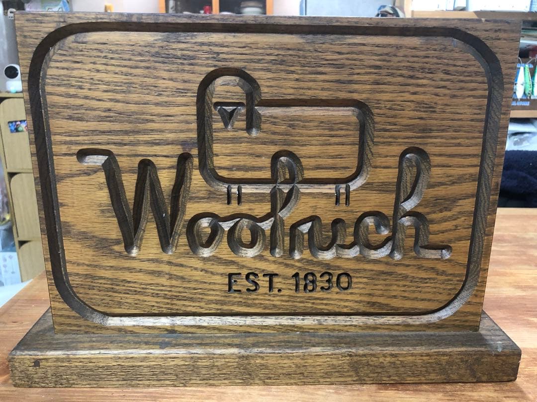 woolrich ウールリッチ　置物　看板　什器　　　vintage インテリア
