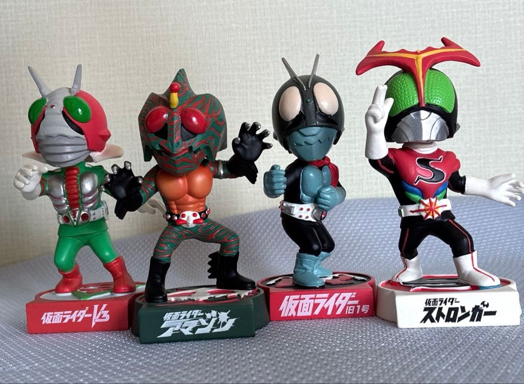 ボブルヘッド　ユラユラ首ふりマスコット　仮面ライダー　セット