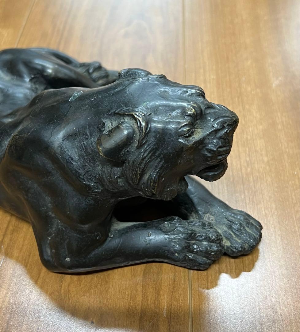 極上 古銅獅子　重さ：約2748g