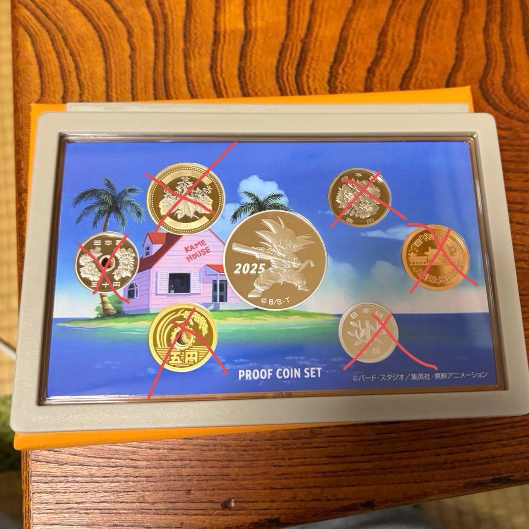 ドラゴンボール　2025年　記念硬貨　40周年　造幣局　貨幣