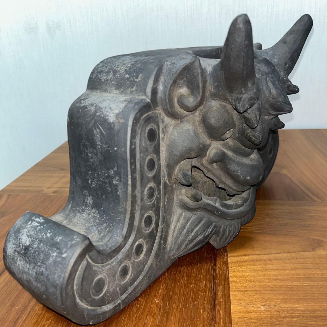 鬼瓦　堤焼　古瓦