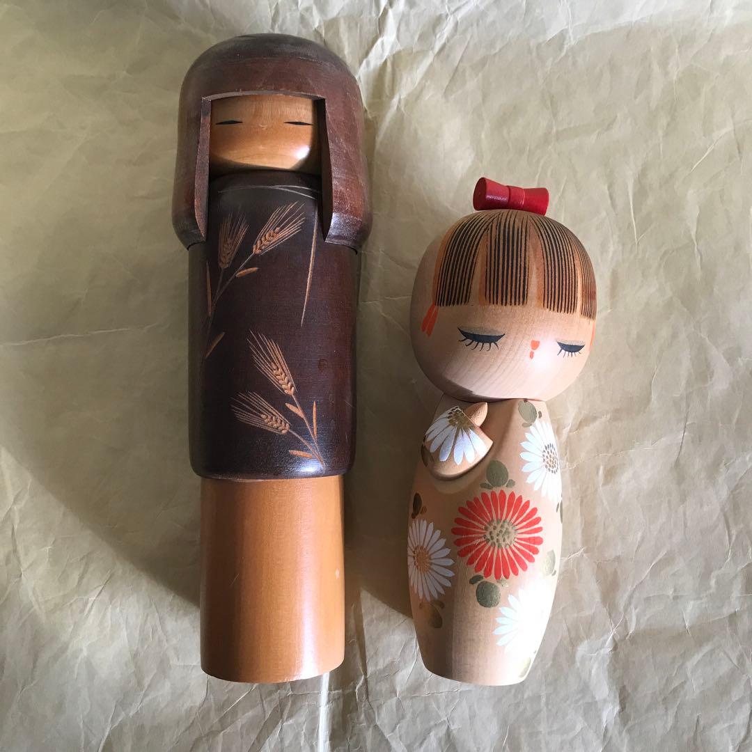 こけしセット民芸品　置物　日本　人形伝統工芸品インテリア こけし