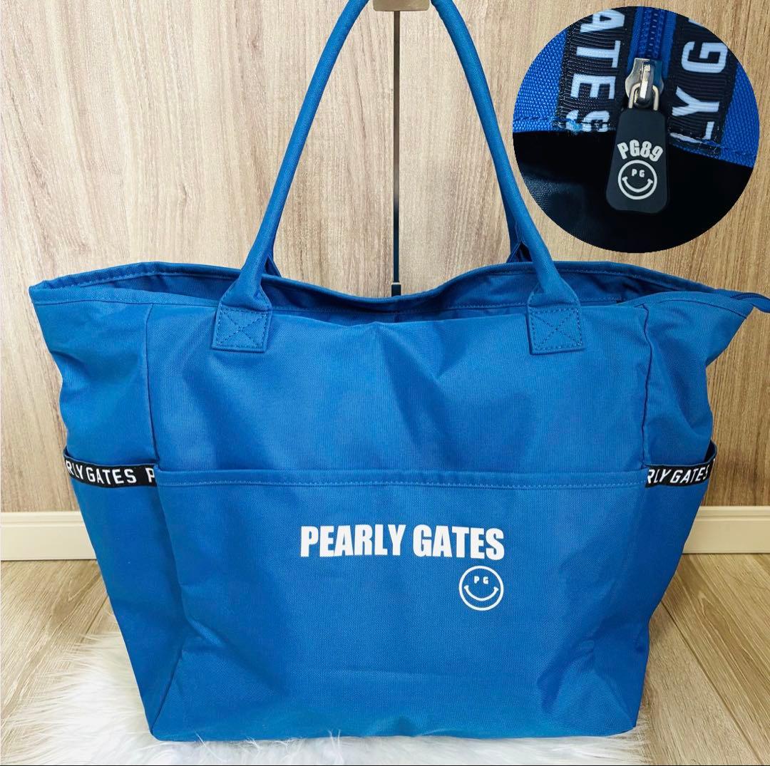 未使用級　パーリーゲイツ　ロッカーバッグ　総柄　ニコちゃん　PG 大容量収納