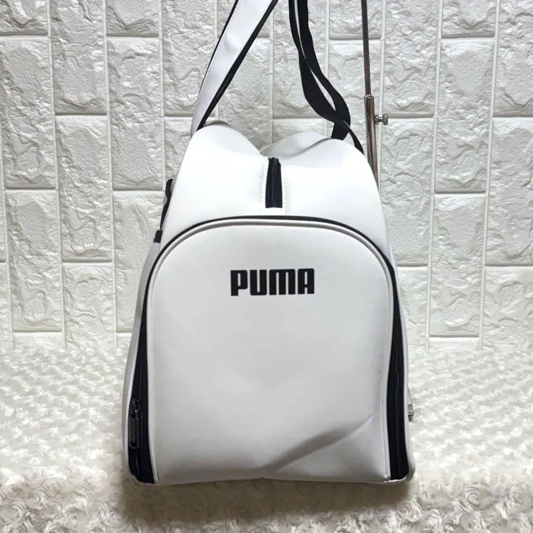 美品 PUMA プーマ ボストンバック ゴルフ ホワイト タウンユース　完売品