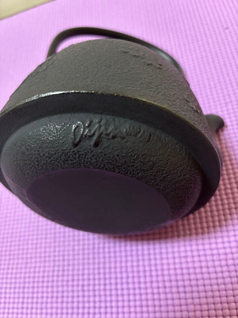 未使用品　南部鉄器　及甚　桜模様　急須