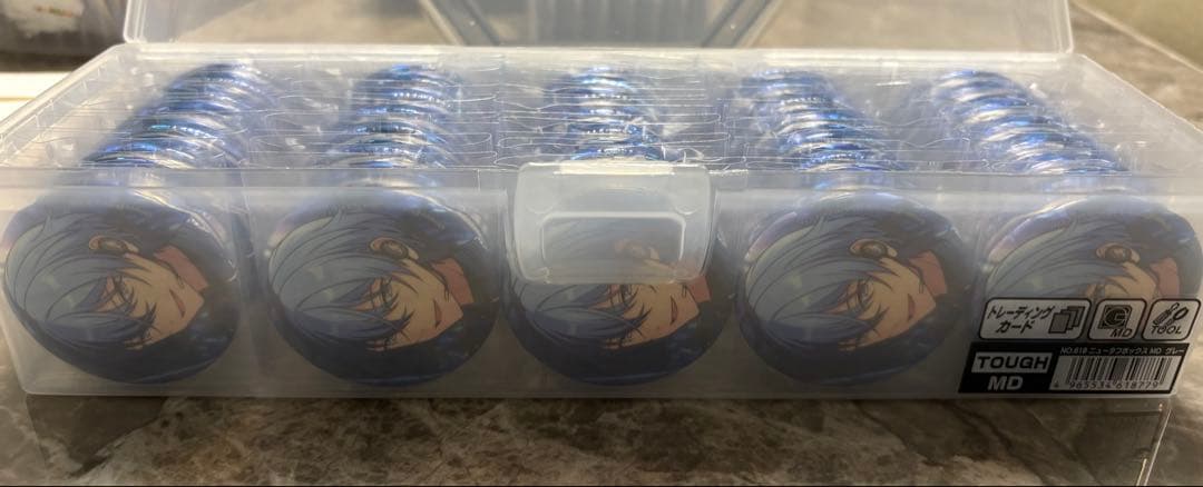 プロセカ　あんスタコラボ　缶バッジ　青柳冬弥