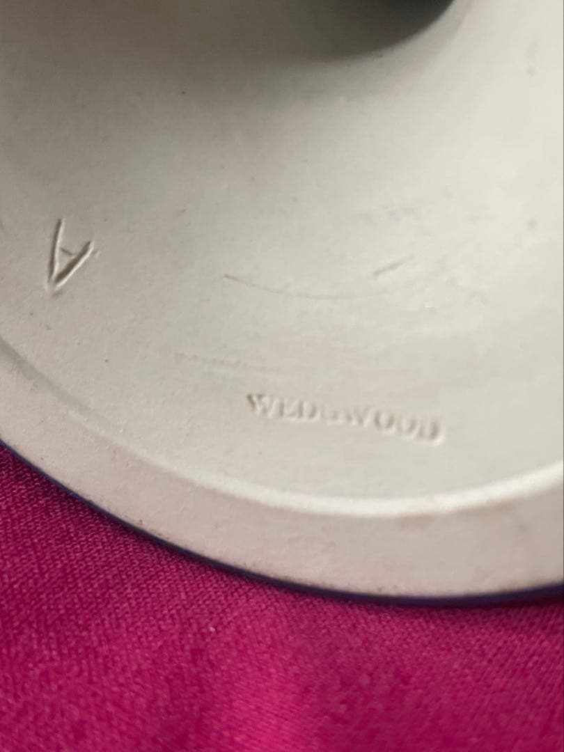 アンティークウエッジウッドジャスパーウェアキャンドルスタンド