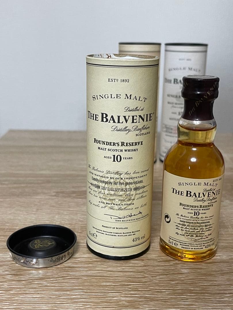 ミニボトル ウイスキー バルヴェニー 3本セット（10年、12年、15年）