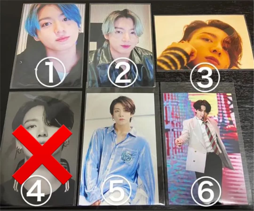 グク　①〜⑨　ポストカードサイズフォト