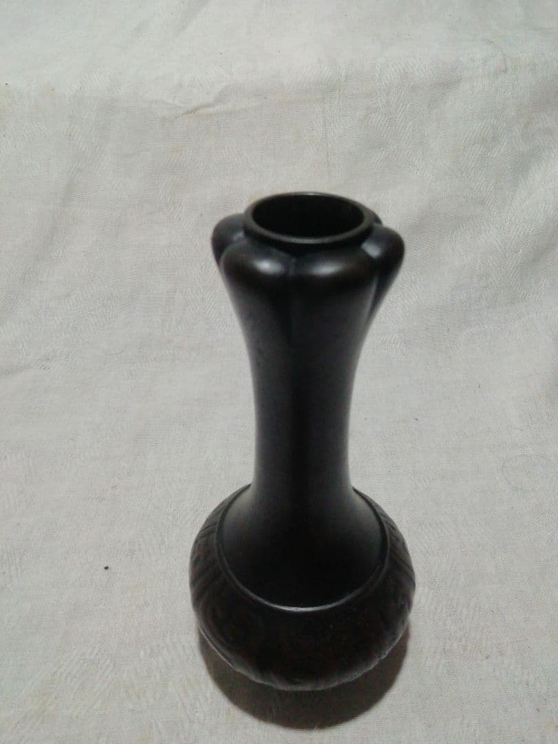 ♪茶道具　杓立　古銅写し　昌晴花押　宮内庁御用釜師　10代 中越弥五郎 昌晴