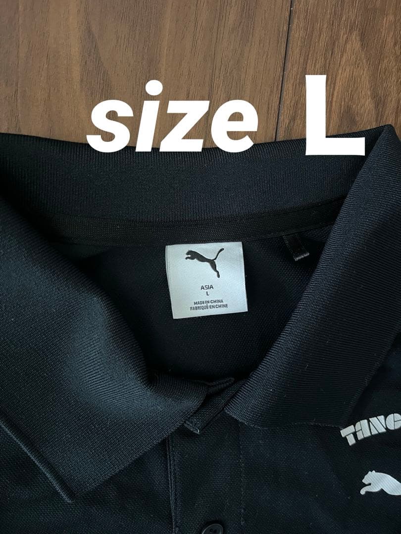 PUMA × TANGRAM 廃盤 ロングスリーブポロ L 黒 極美品