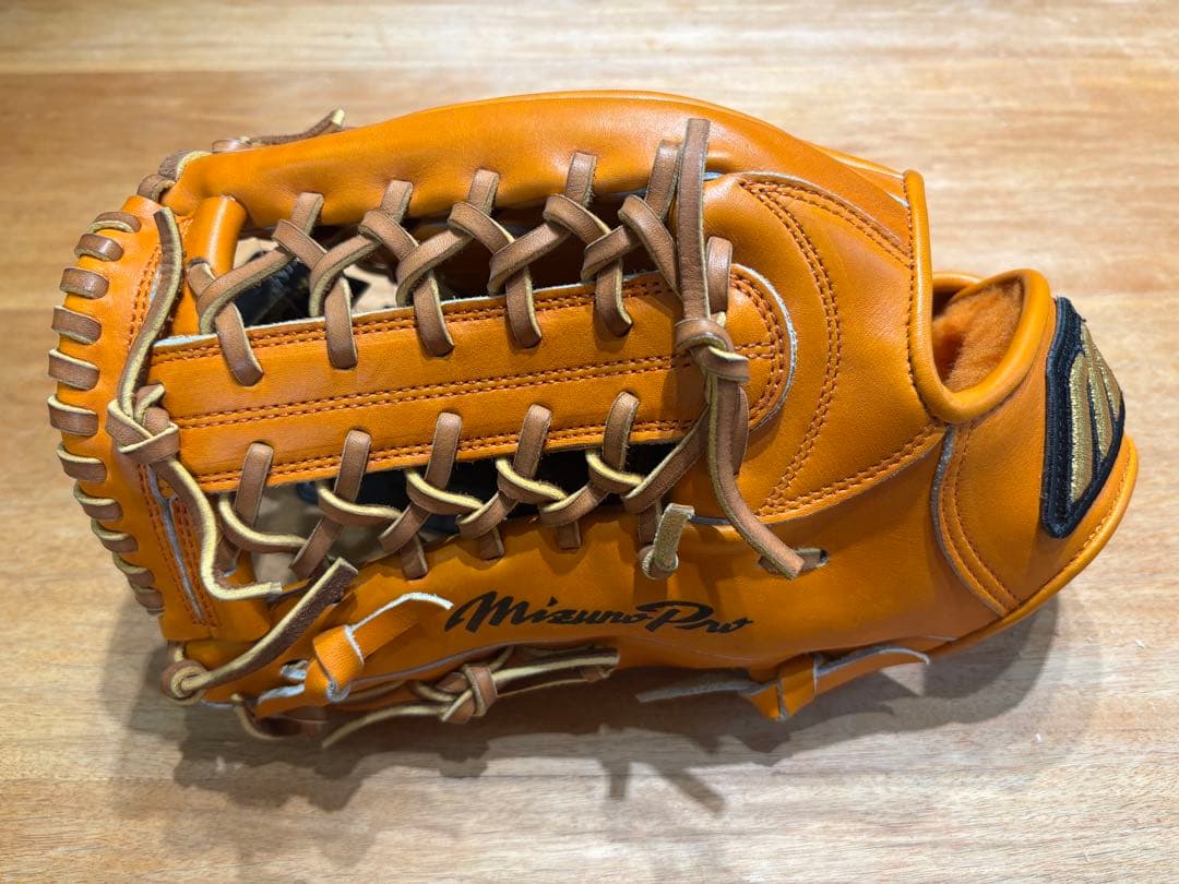MizunoPro 硬式グローブ オレンジ　左投げ用