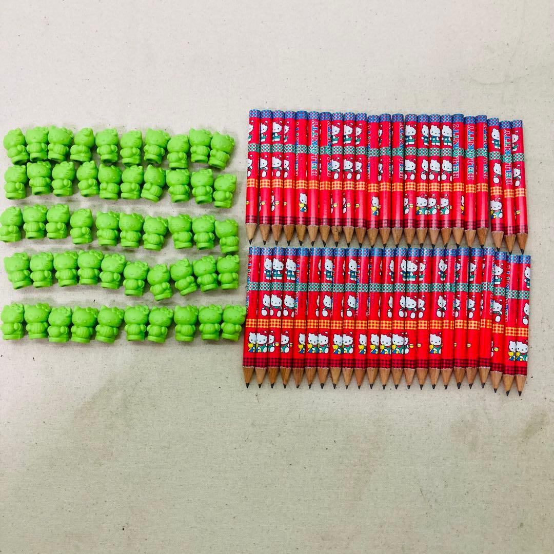 【大量まとめ】SANRIO　サンリオ　ハローキティ　鉛筆　消しゴム キャップ