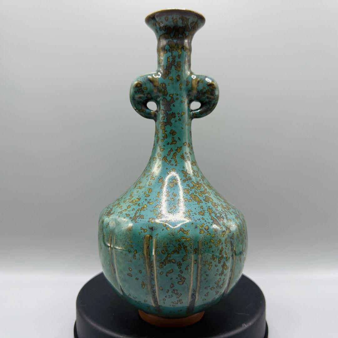 L105 超美品！鈞磁盧鈞花瓶陶磁器 アンティーク