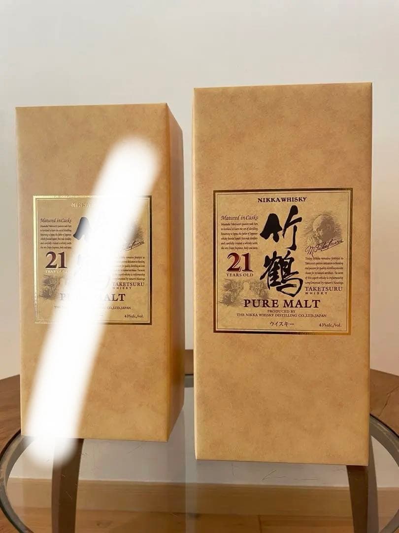 竹鶴　21年　化粧箱付き　サントリー　ウィスキー　美品　終売品　1本売りに変更