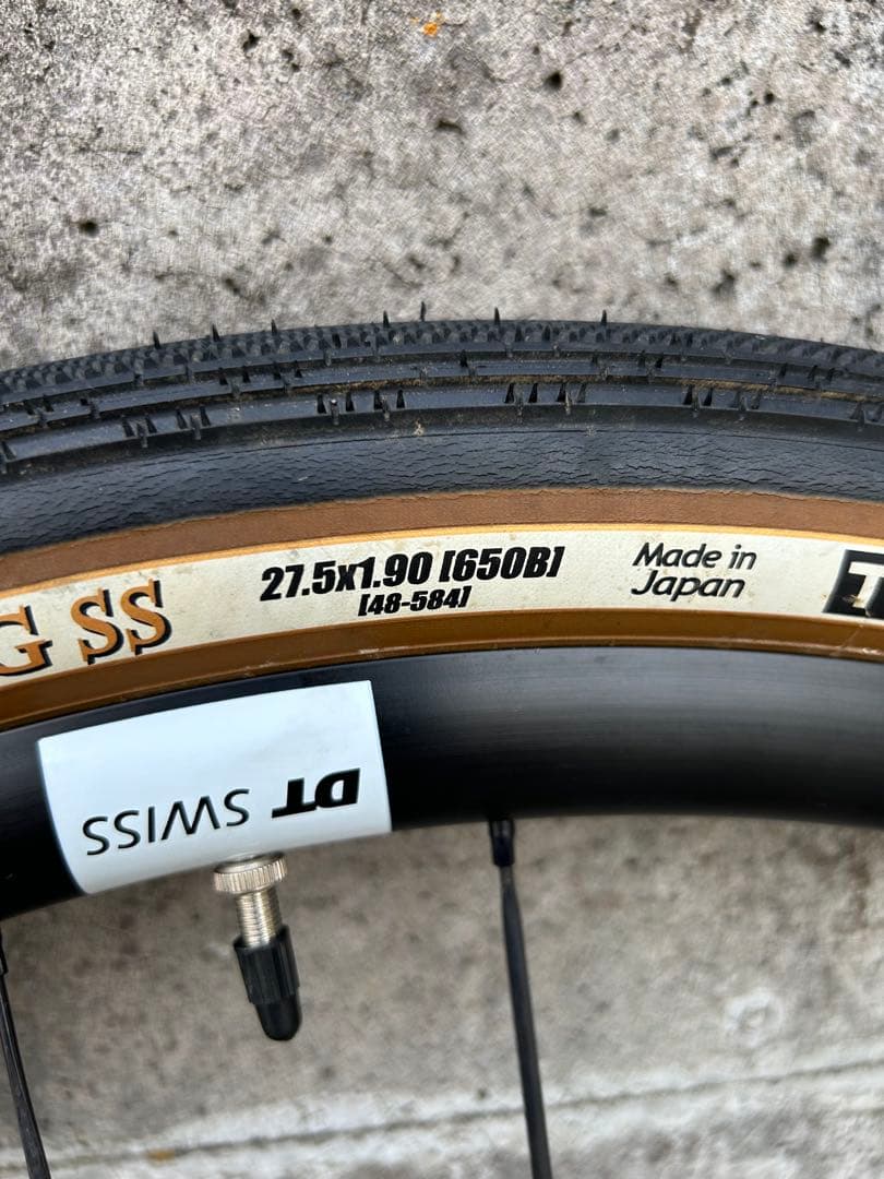 dtswiss g1800 spline 650B グラベルキングSSセット