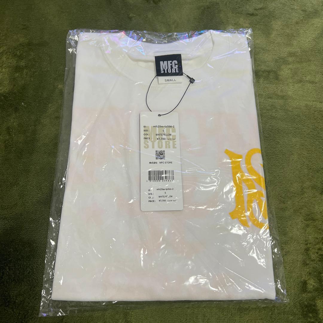 浜崎あゆみ× MFC STORE 大阪店舗限定Tシャツ　ホワイト× イエロー　S