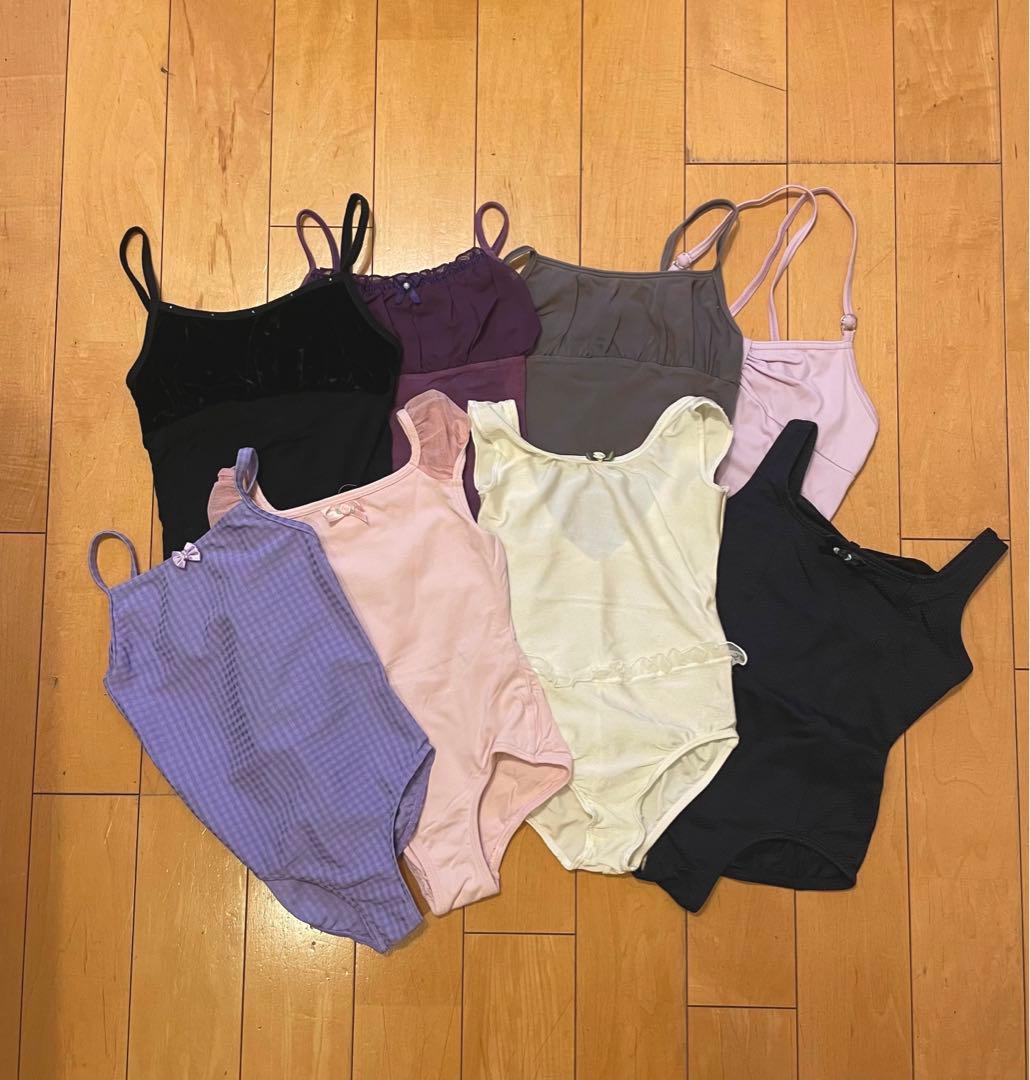 バレエ用レオタードセット 8点（ステージショーツ付き）