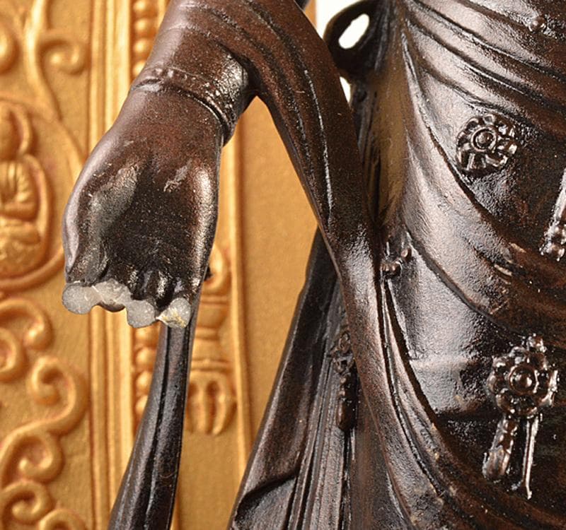 仏教美術　樹脂製　レプリカ　観音菩薩像　仏像　置物　V R4683