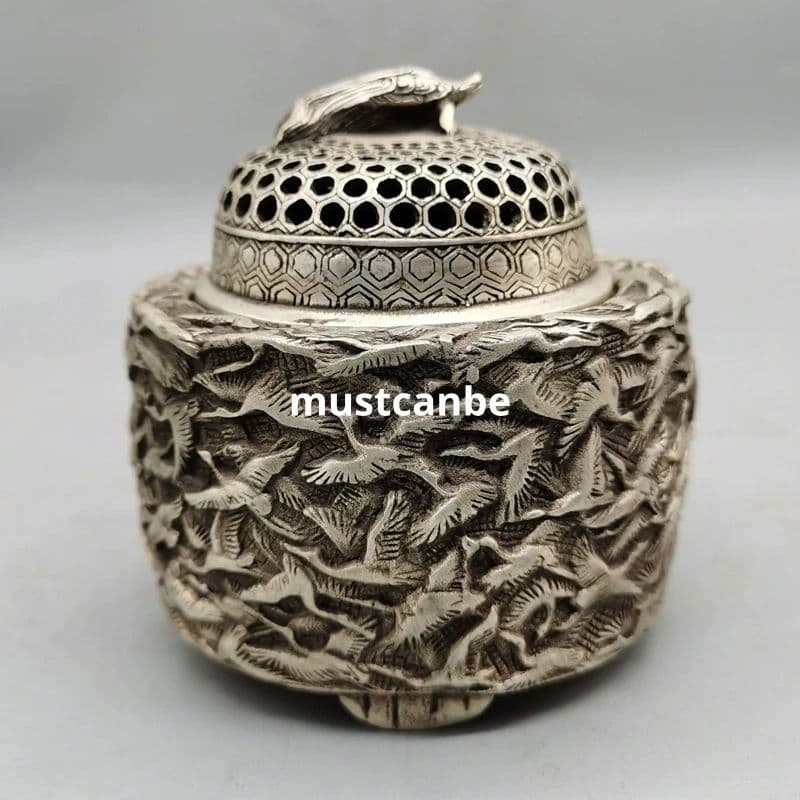 香炉 千鶴香炉 薫香炉 銅製品 工芸品 置物