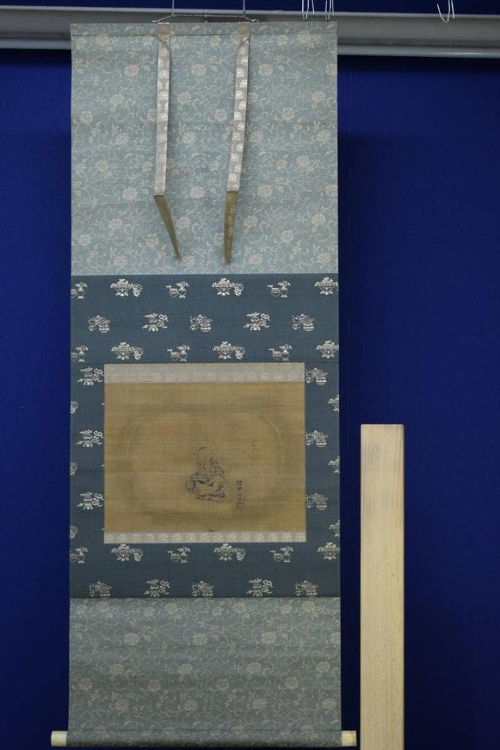 模写/狩野探幽/寿老人図/布袋屋掛軸HE-619