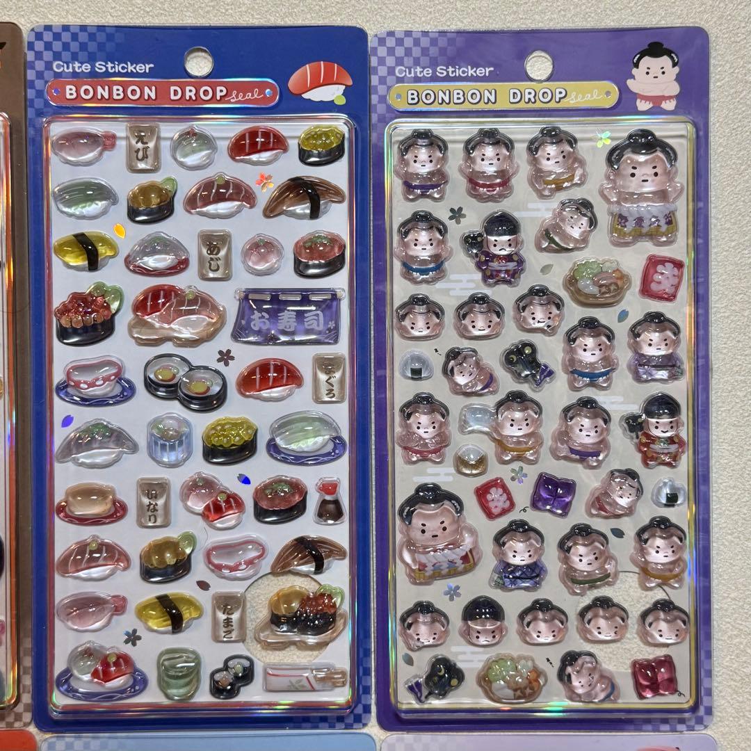 【正規品】ボンボンドロップシール❋和柄❋9種セット
