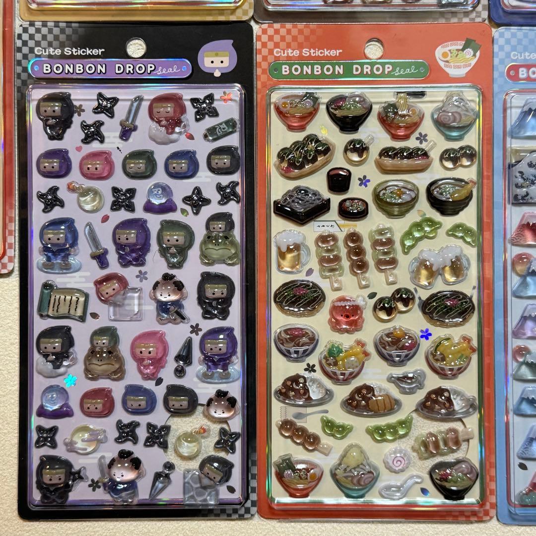 【正規品】ボンボンドロップシール❋和柄❋9種セット